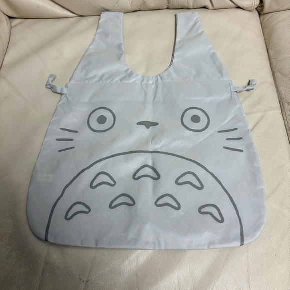 Studio Ghibli Handbags - TOTORO Small Gray Drawstring Tote Bag Water Repellent Ensky Studio Ghibli Japan